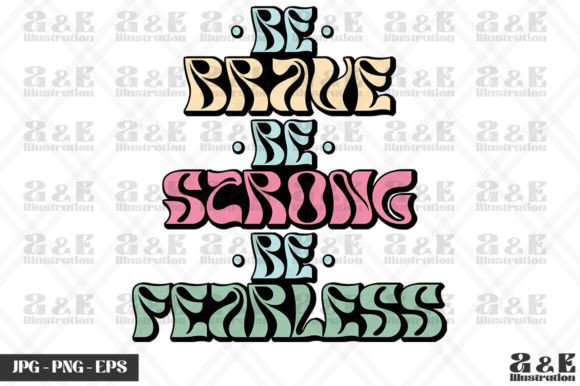 Christian Be Brave Be Strong Scripture for T-Shirt Designs
