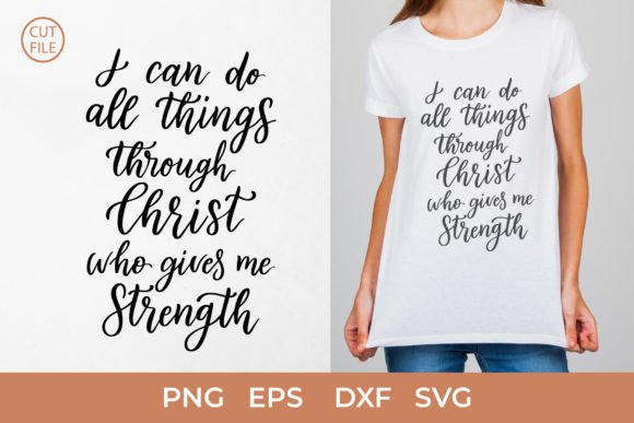 Christian Quote SVG for T-Shirt Designs