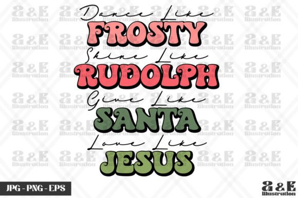 Funny Xmas Frosty Rudolph Santa Jesus T-Shirt Designs