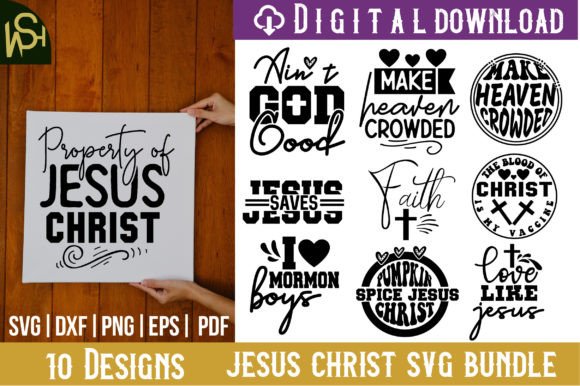 Jesus Christ Svg Bundle for T-Shirt Designs