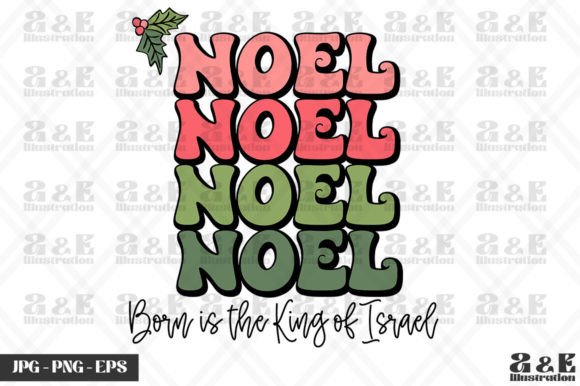 Noel Christian Christmas Missletoe T-Shirt Designs
