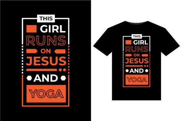 THIS GIRL RUNS on JESUS T-Shirt Designs